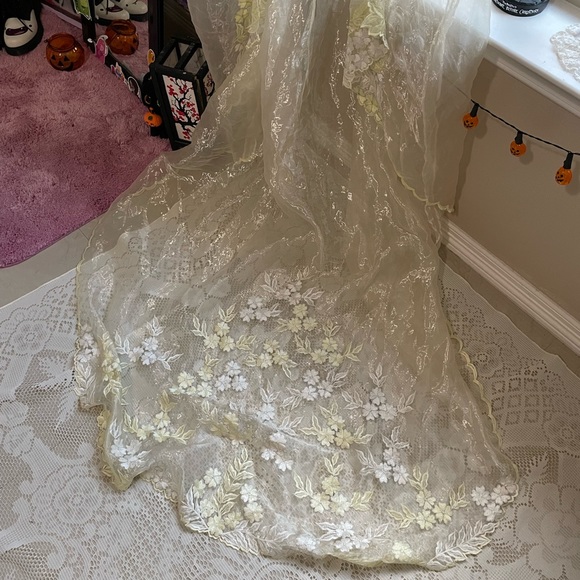 Vintage beautiful elegant sheer boho long duster - Picture 13 of 16